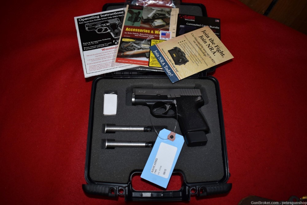 Kahr Arms PM9 Semi Auto 9mm, With 3 Mags & Box, NICE! Penny START!-img-0