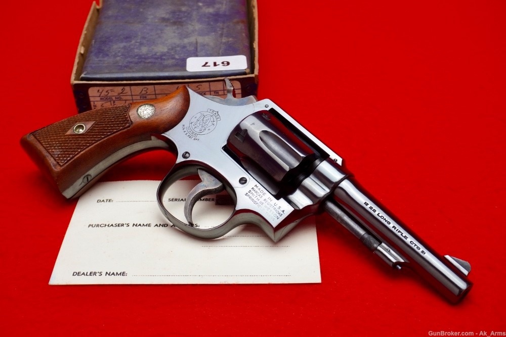 Ultra Rare Smith & Wesson Model 45-2 Revolver .22LR 4" *POST OFFICE GUN*-img-4