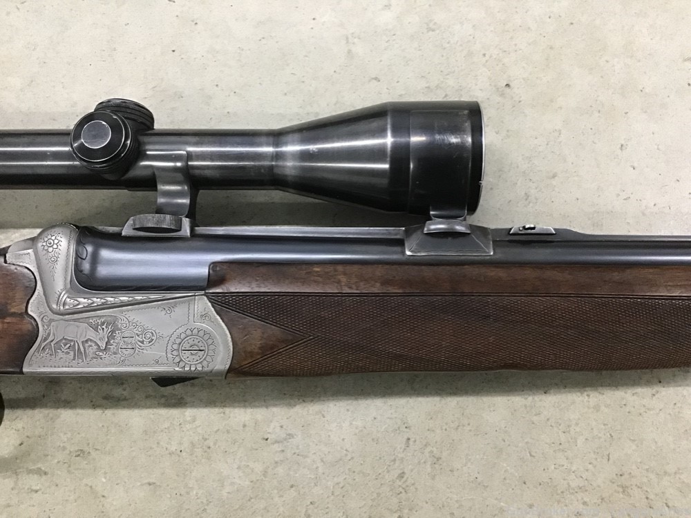 Engraved Austrian Josef Just Combo Gun 16 Gauge/7X65R Kahles Scope C&R-img-3