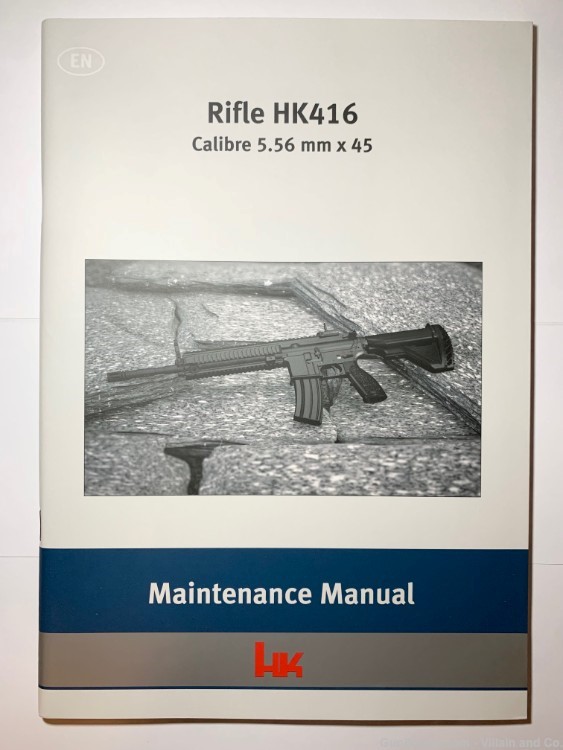 NEW - HK Heckler & Koch HK416 Maintenance Manual English (Dated 02/12)-img-0
