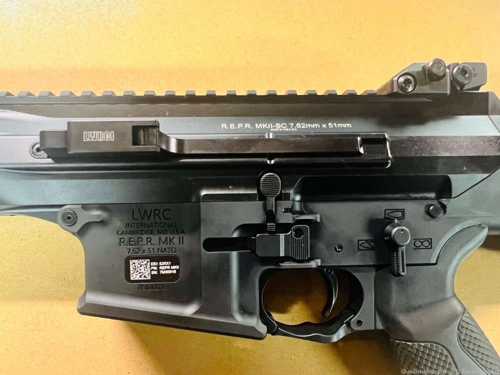 LWRC REPR MKII 7.62x51 16" Blk Proof Research Carbon Fiber Bbl Side Charge -img-2