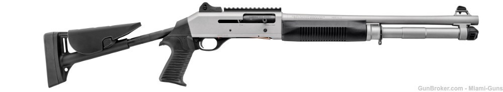 Benelli M4 H20 Titanium Cerakote Shotgun w/ NS and Telescoping Stock-img-1