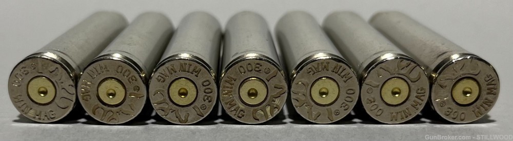 .300 Win Mag Once-fired Brass Nickel Browning Polished Inspected - 100-img-1