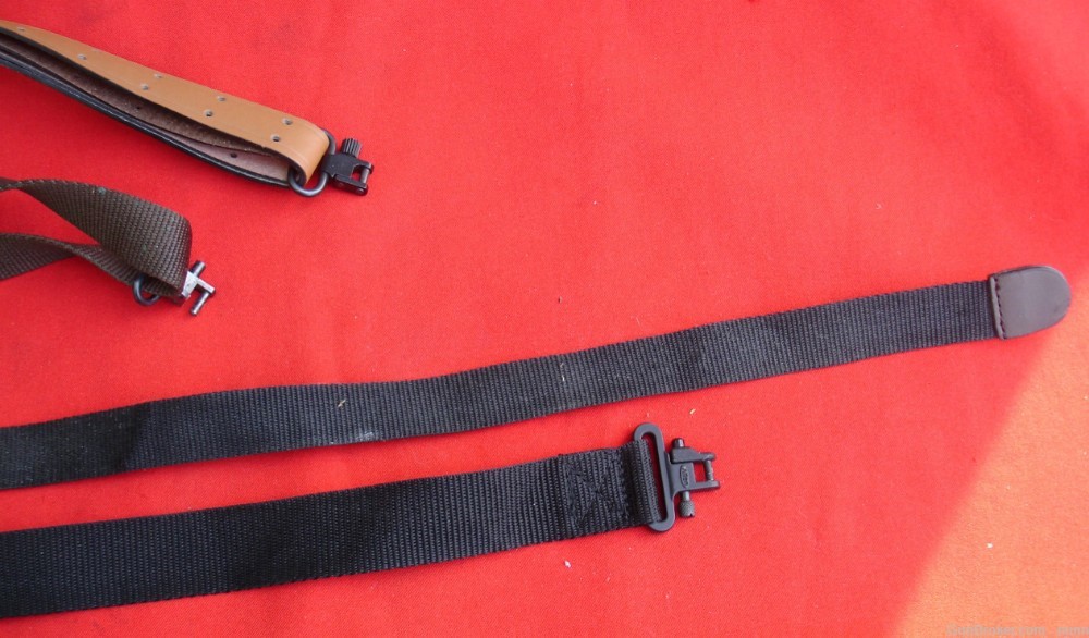 Lot Of FOUR Rifle Slings With Swivels, Allen, Nylon, Leather-img-3