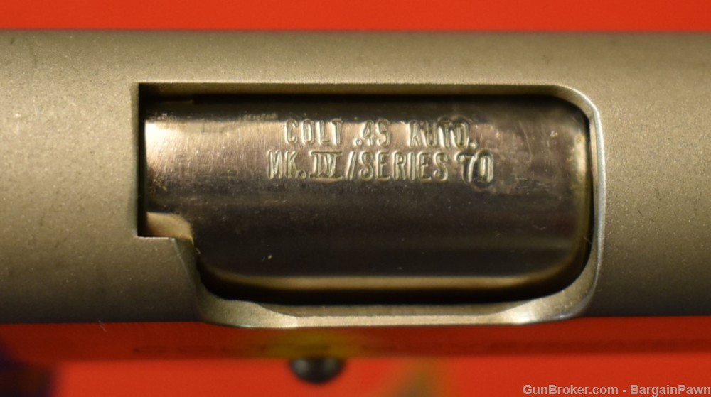 Colt 1911 Government Model MK IV Series 70 45ACP 5" Nickel MKIV 70G 1973-img-55