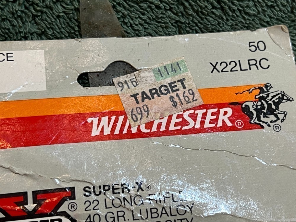 2 RARE VINTAGE 22LR WINCHESTER SUPER X IN BLISTER PACKS FROM TARGET / 100RD-img-2