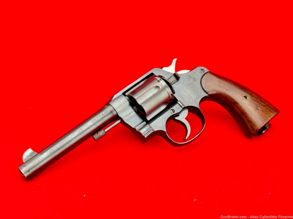 VERY FINE 1918 Colt D/A U.S. Model 1917 45ACP 5.5" *100% ALL ORIGINAL*-img-0