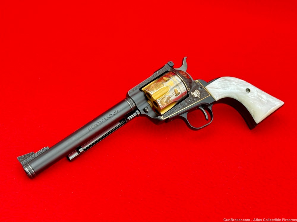1966 Ruger Blackhawk 6 1/2" .41 Magnum |*MASTER ENGRAVED & GOLD INLAY*|-img-0
