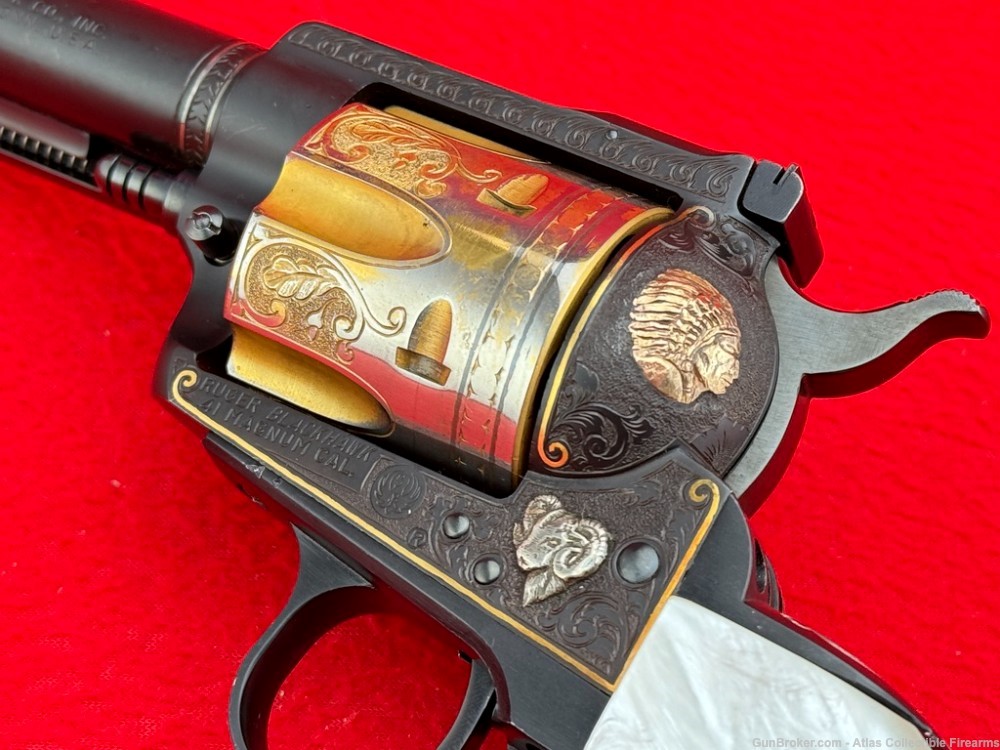 1966 Ruger Blackhawk 6 1/2" .41 Magnum |*MASTER ENGRAVED & GOLD INLAY*|-img-6