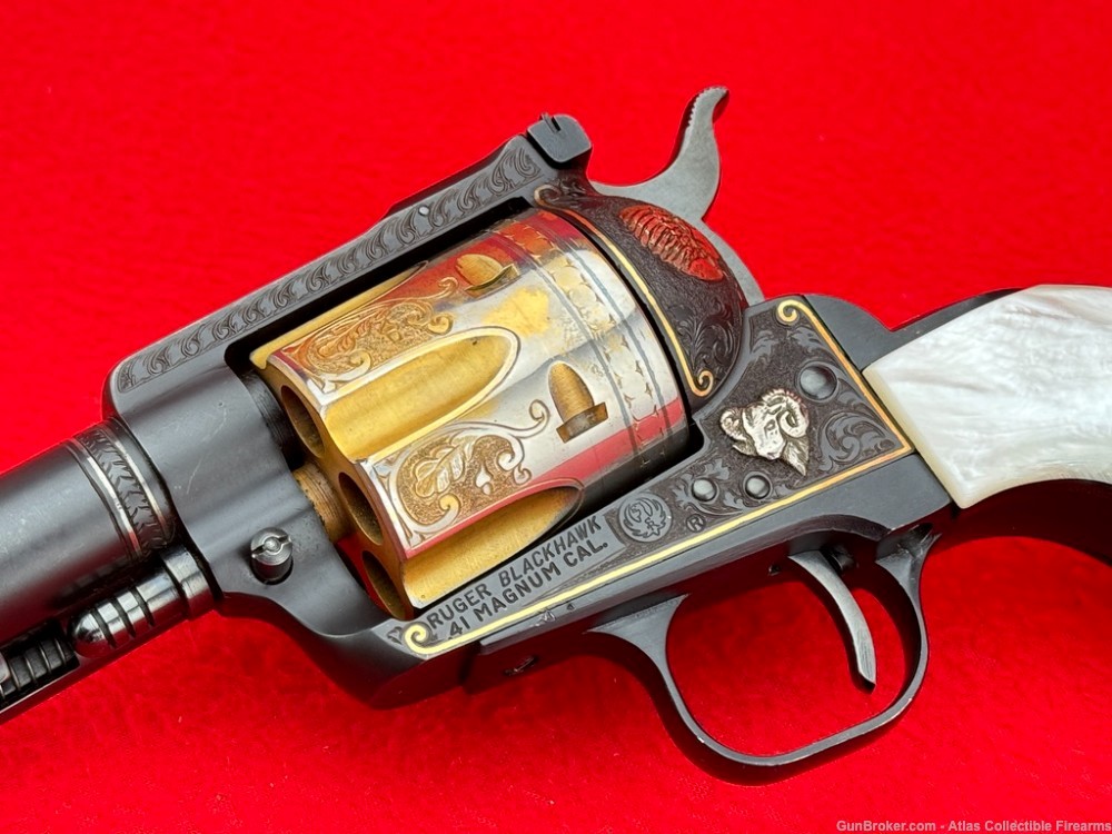 1966 Ruger Blackhawk 6 1/2" .41 Magnum |*MASTER ENGRAVED & GOLD INLAY*|-img-5