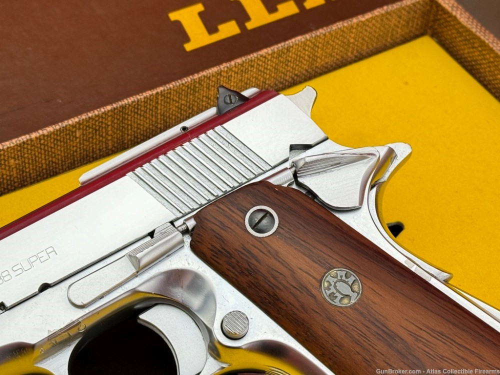 Stoeger / LLAMA Model C-VIII Automatic Pistol 5" Chrome .38 Super - OG Box!-img-4