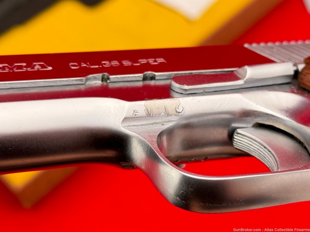 Stoeger / LLAMA Model C-VIII Automatic Pistol 5" Chrome .38 Super - OG Box!-img-17
