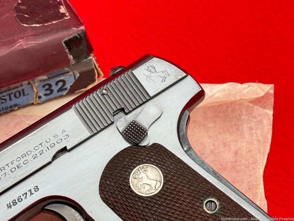 VERY FINE 1928 Colt 1903 Pocket Hammerless 32 ACP |*ALL ORIGINAL - PREWAR*|-img-4