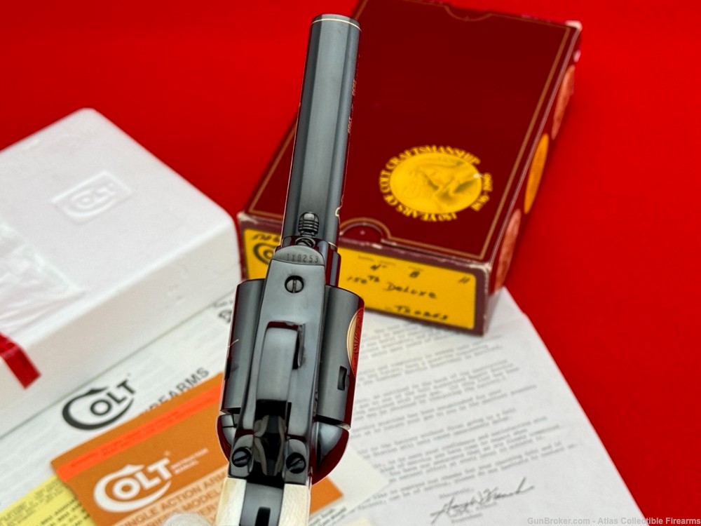 1986 COLT SAA SHERIFF "TEXAS DELUXE" 45LC 4" *FACTORY ENGRAVED & IVORY* NIB-img-13