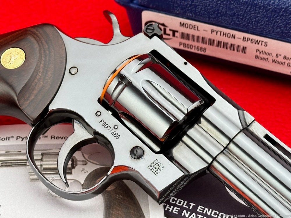 2023 Colt Python 6" Polished Blue 357 Magnum - Complete NIB!-img-7