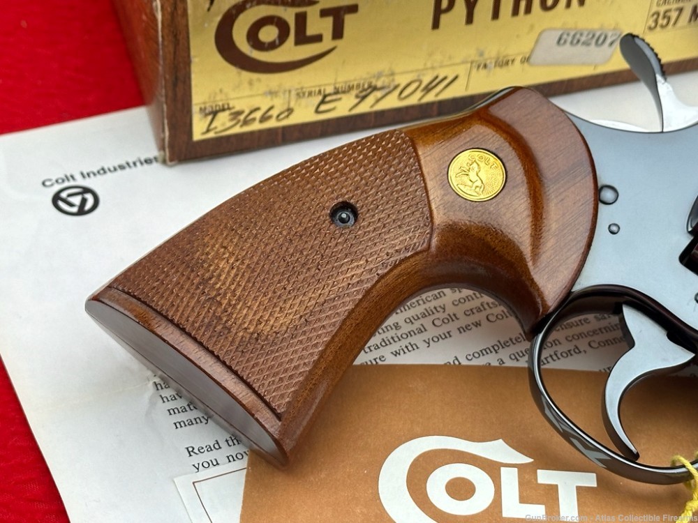 MINT 1975 Colt Python 6" 357 Magnum |*FACTORY DELUXE ROYAL BLUE*| ANIB!-img-10