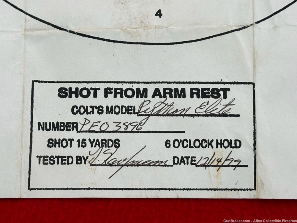 Custom Shop 1999 Colt Python Elite 4" 357 Magnum |*DELUXE ROYAL BLUE*|-img-25