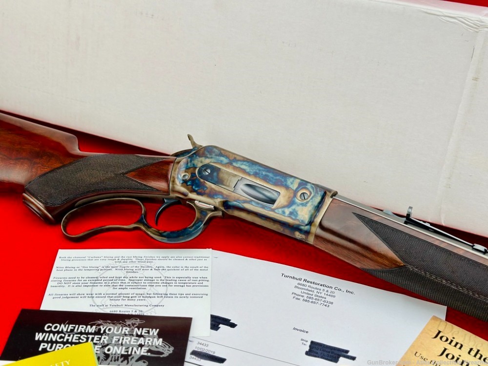 Winchester 1886 Deluxe Lever Action 45-70 *TURNBULL CASE COLOR* SN#195 NIB!-img-20