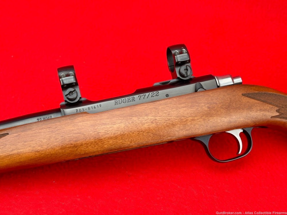 2015 Ruger Model 77/22 Bolt Action Rifle .22 Magnum 20" - Collector Grade!-img-4