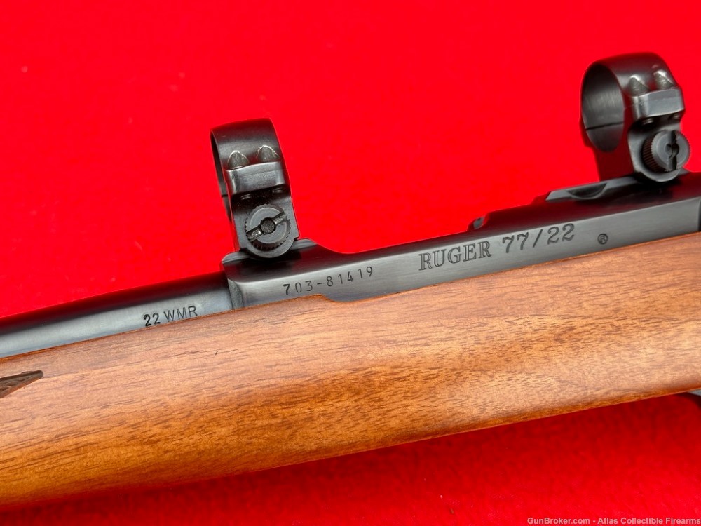 2015 Ruger Model 77/22 Bolt Action Rifle .22 Magnum 20" - Collector Grade!-img-7