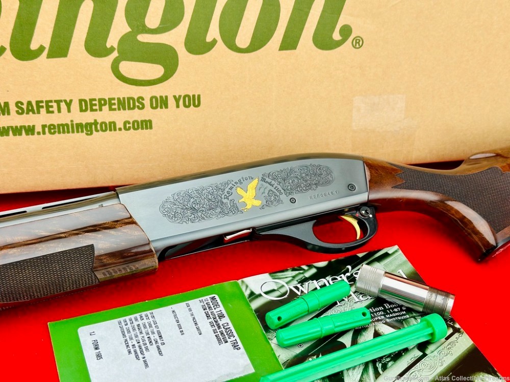Mint 2005 Remington 1100 "Classic Trap" 12 GA 30" |*FACTORY ENGRAVED*| NIB!-img-0