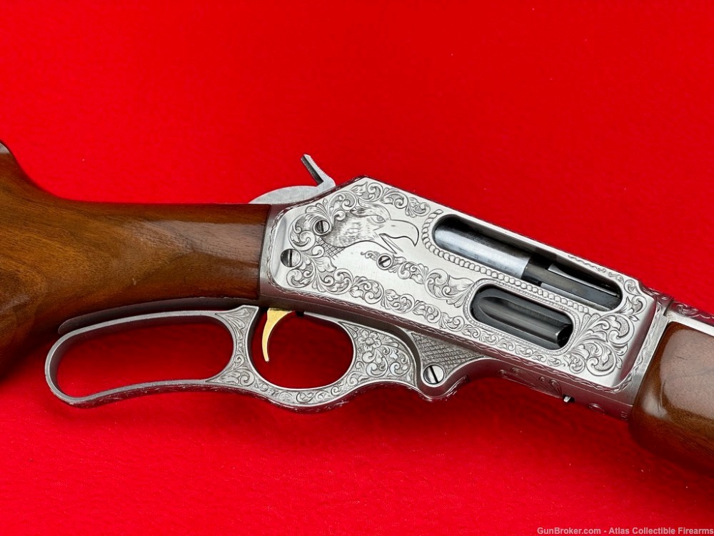 1977 "JM" Marlin 444S Stainless .444 Marlin 22" - INCREDIBLE HAND ENGRAVING-img-9