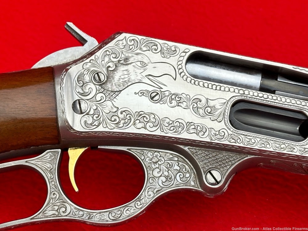 1977 "JM" Marlin 444S Stainless .444 Marlin 22" - INCREDIBLE HAND ENGRAVING-img-13