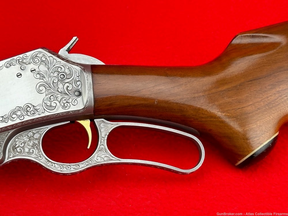 1977 "JM" Marlin 444S Stainless .444 Marlin 22" - INCREDIBLE HAND ENGRAVING-img-22