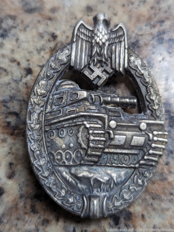 WW2 German Panzer Assault Badge Award Medal Insignia-img-0