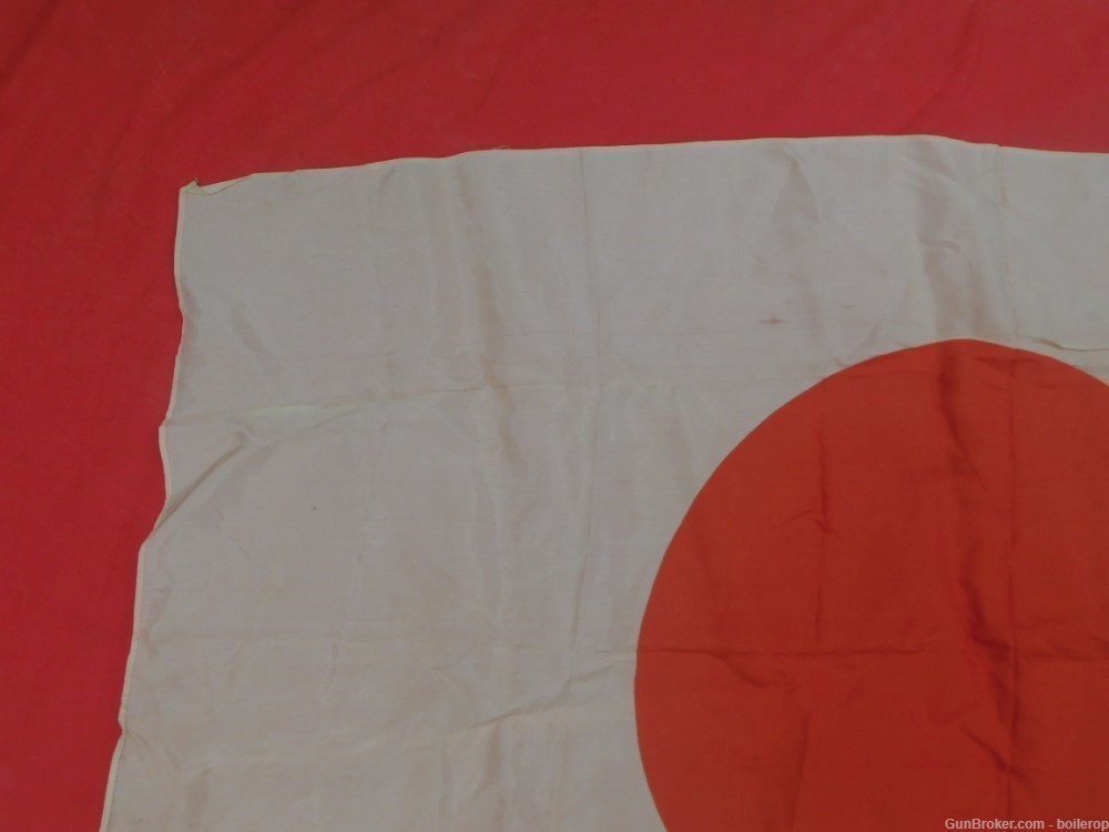 Beautiful Japanese Meatball flag Kanji marked Rare WW2 Silk Arisaka 99 38 -img-6