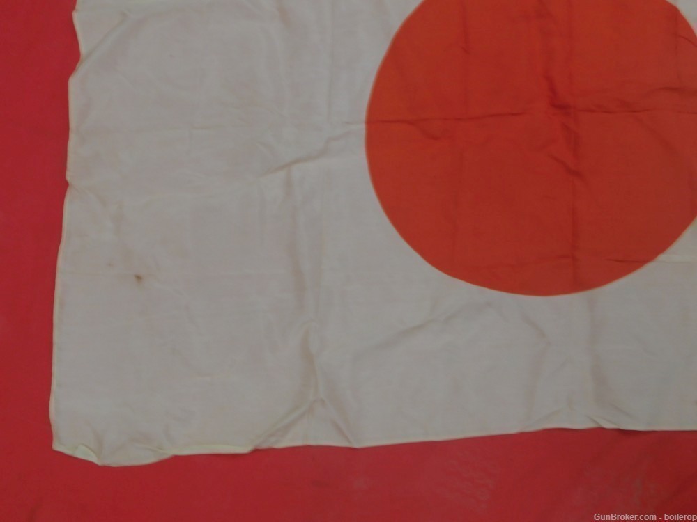 Beautiful Japanese Meatball flag Kanji marked Rare WW2 Silk Arisaka 99 38 -img-8