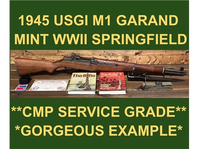 M1 GARAND SPRINGFIELD CMP SERVICE GRADE EXC. ORIG. BARREL GARAND WWII WW2 
