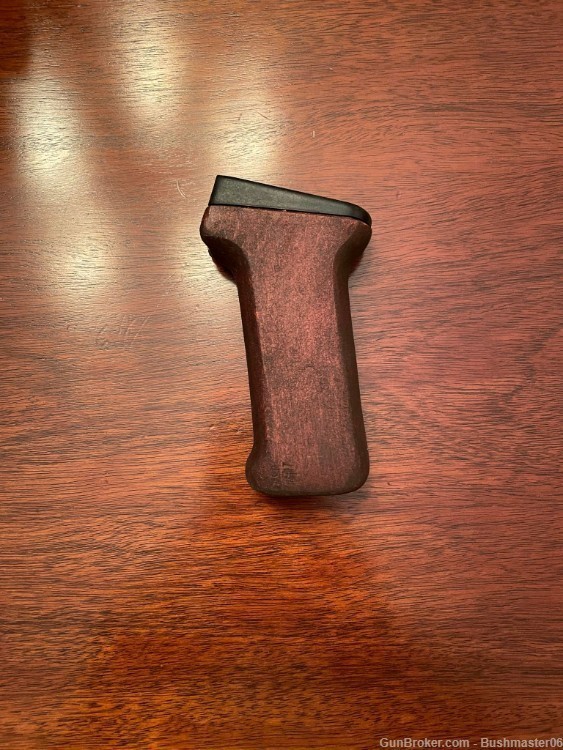 Dark Red  AKM Wood Grip Skinny Wooden Pistol grip with metal PG ferrule -img-0
