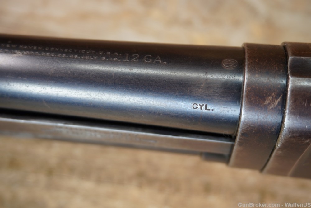 Winchester Model 1897 BRUSH GUN 12 ga 26" CYL choke nice original C&R 97 -img-41