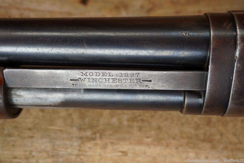 Winchester Model 1897 BRUSH GUN 12 ga 26" CYL choke nice original C&R 97 -img-26