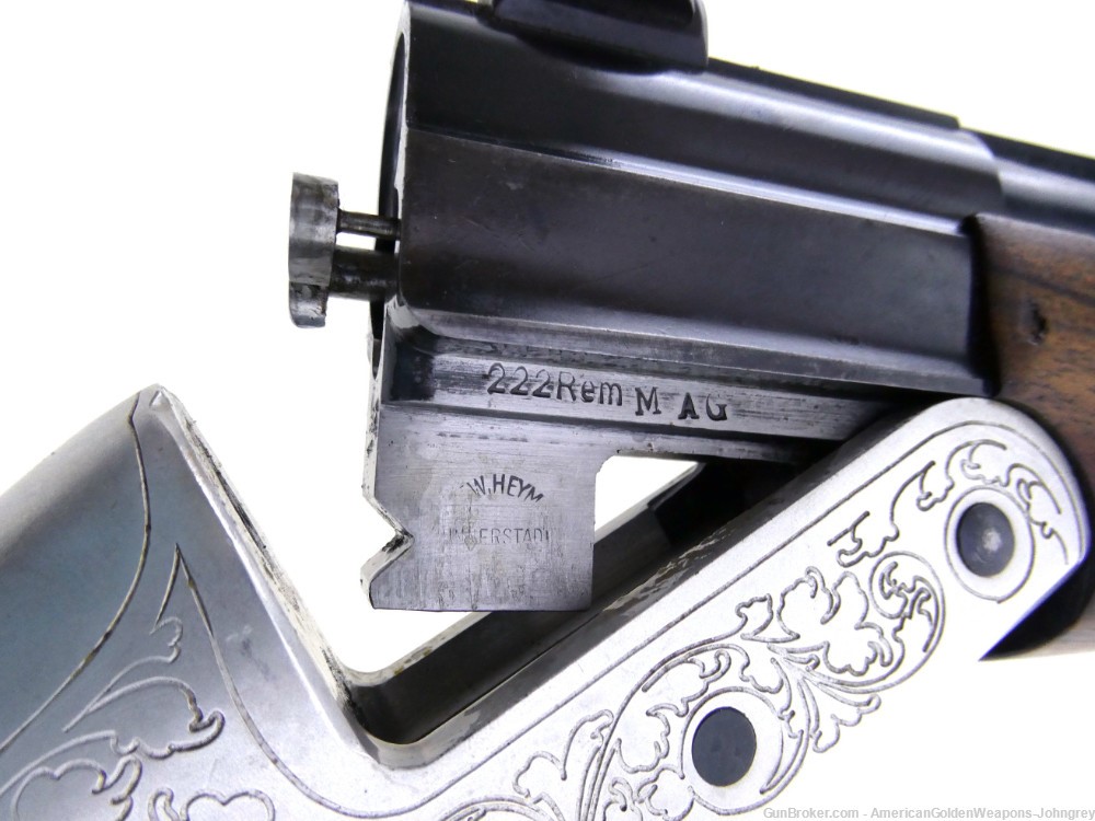 1966 German Heym 22S Combination Gun 16GA & .222Rem  Q&R NR Penny Start-img-19