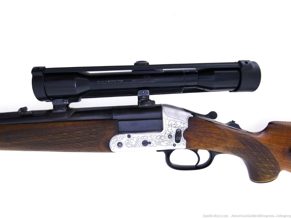 1966 German Heym 22S Combination Gun 16GA & .222Rem  Q&R NR Penny Start-img-3
