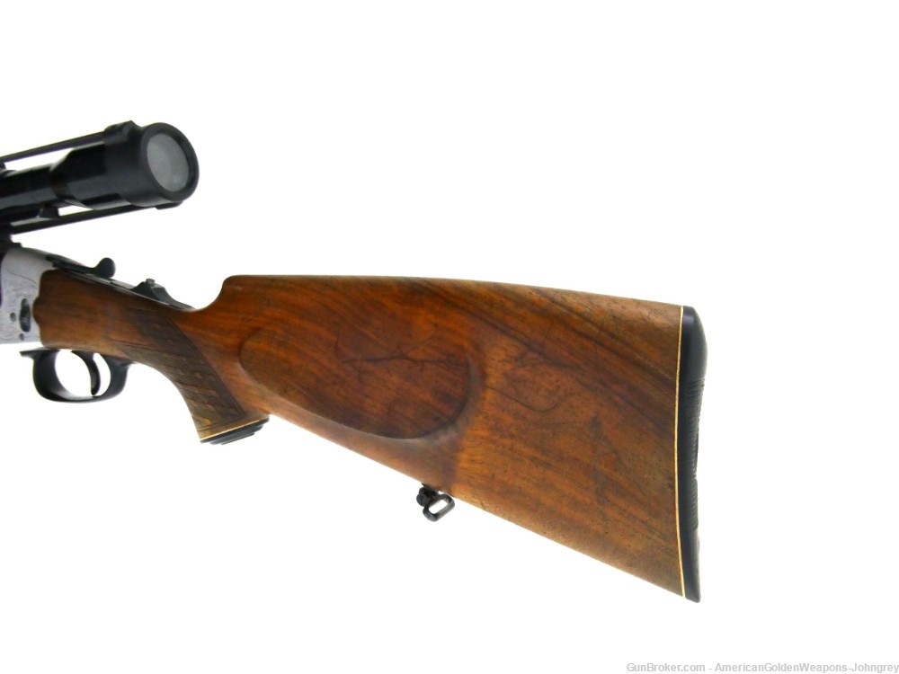 1966 German Heym 22S Combination Gun 16GA & .222Rem  Q&R NR Penny Start-img-4