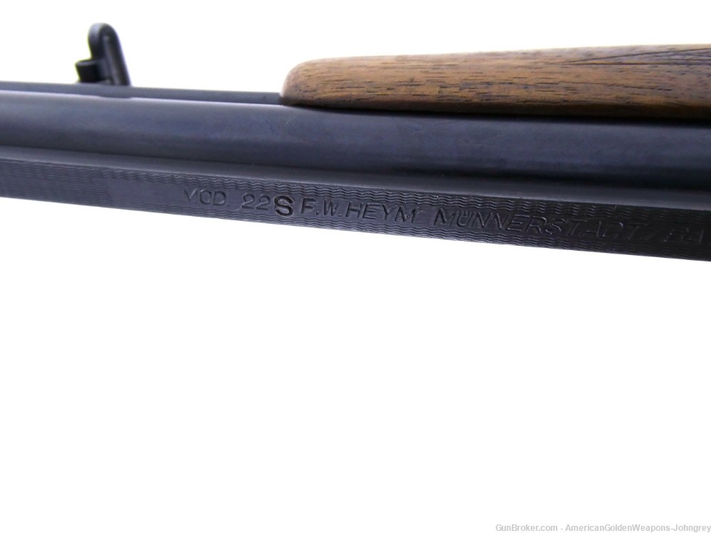 1966 German Heym 22S Combination Gun 16GA & .222Rem  Q&R NR Penny Start-img-21