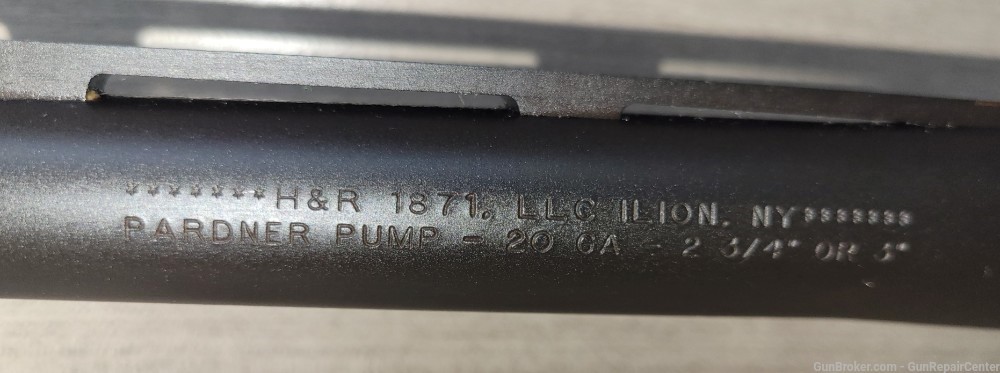 H&R 1871 PARDNER PUMP  20 GA 21" BARREL  (5370)-img-1