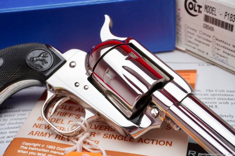 1999 Colt Custom Shop SAA Nickel .45 Colt *ULTRA RARE FACTORY 3.5" SAA*-img-6