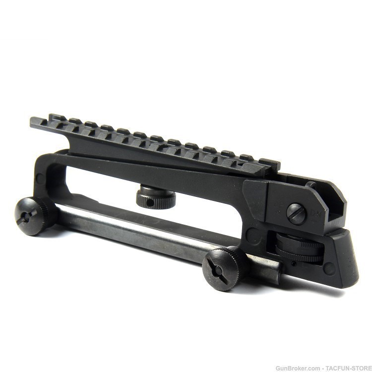 AR15 Carry Handle w/ Rear Sight + 20mm Top Rail See Through Scope Mount-img-0