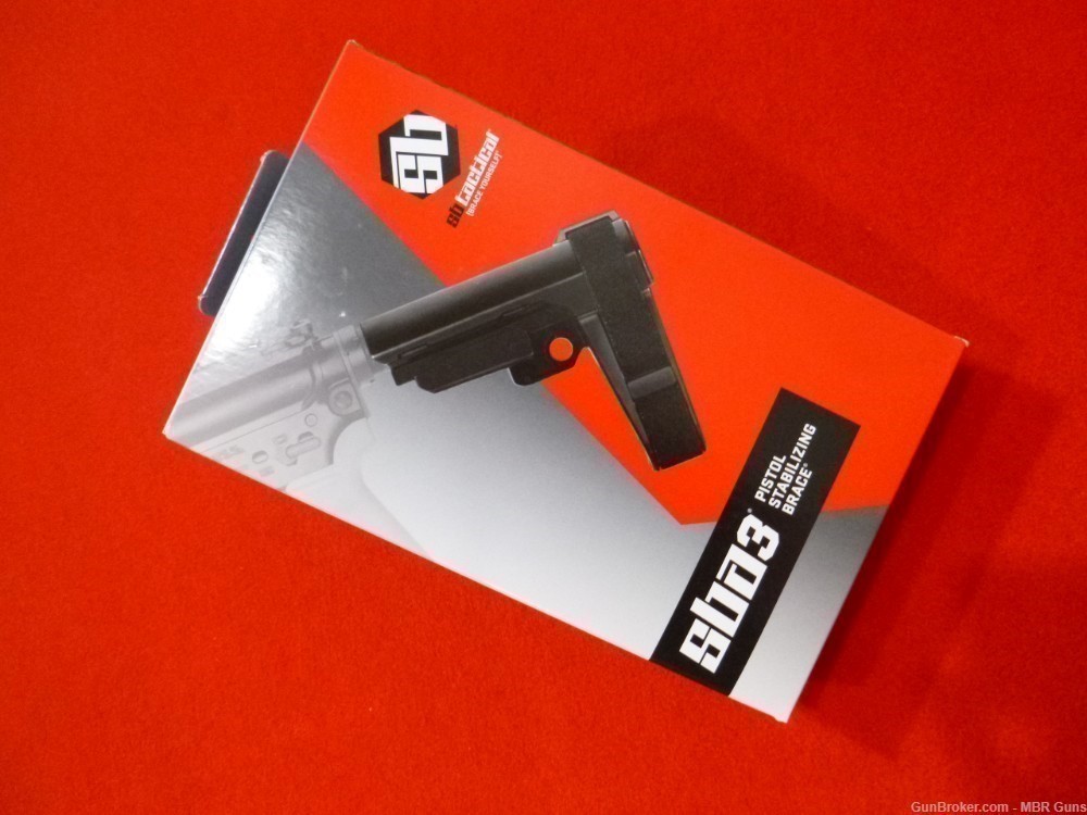 SBA3 SB Tactical AR Pistol Brace w/ Adjustable Buffer Tube FDE SBA3-02-SB-img-6