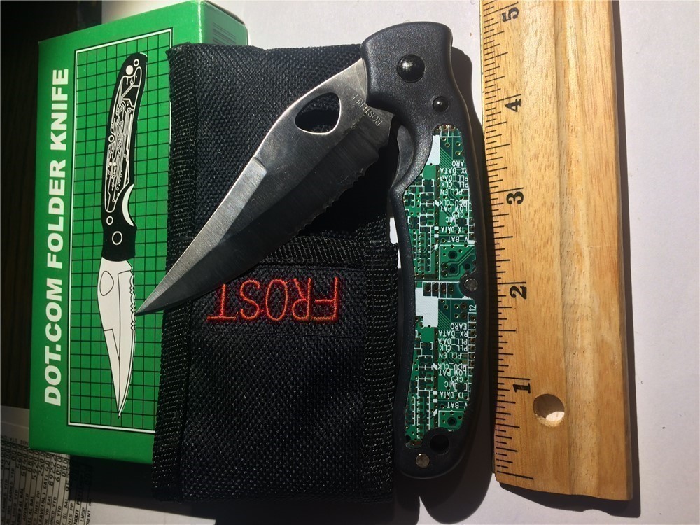 DOT.COM  Folding Pocket Knife with holster-img-2