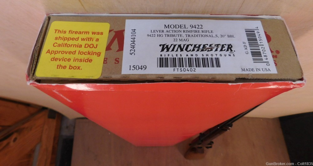 Winchester 9422 M High Grade Tribute Rifle .22 Magnum WMR 2005 Very Limited-img-1