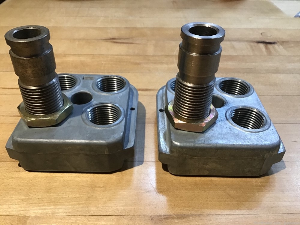 2 Dillon OEM Tool Heads with Powder Dies for Dillon RL 450 and RL 550 Press-img-1