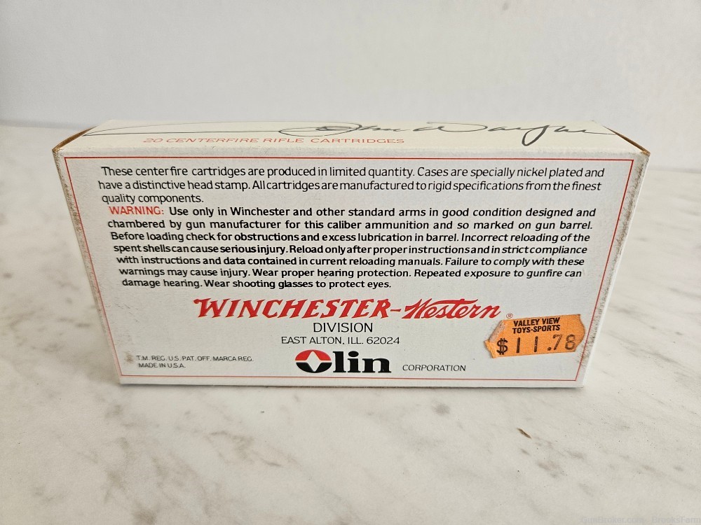 Vintage John Wayne Winchester 32-40 Collector Ammo 20 Rounds-img-3