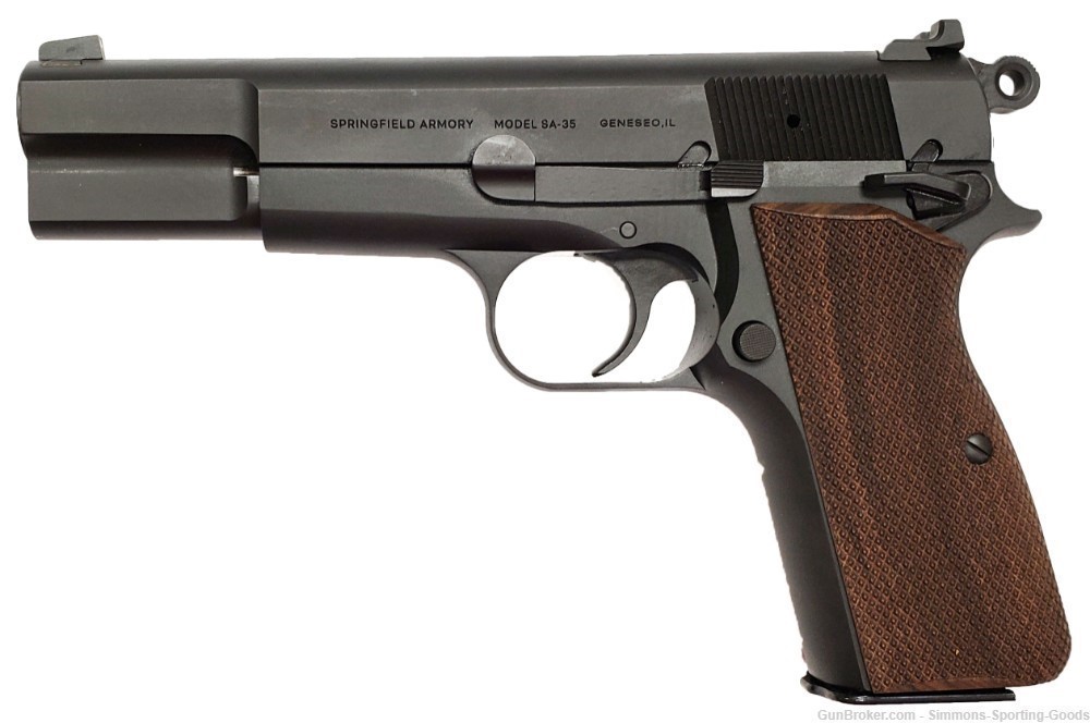 Springfield SA35 (HP9201) 4.7" 9mm 15Rd Semi Auto Pistol - Walnut Grip-img-0