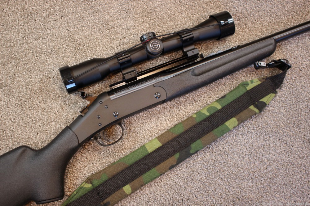 H&R NEF “Sportster” SS1 Compact 22LR Single-Shot + Scope EXCELLENT-img-0