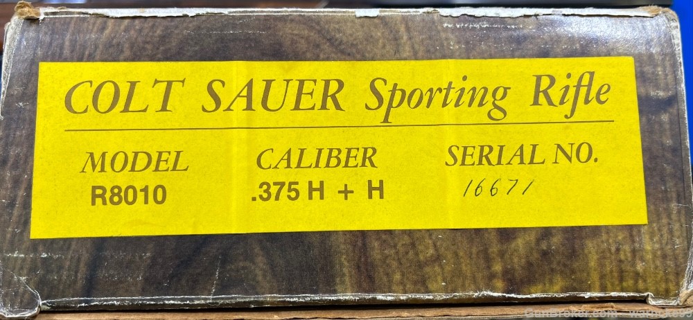 NIB Rare Colt Sauer Bolt Action Sporting Rifle, 375 H&H Magnum, West German-img-7
